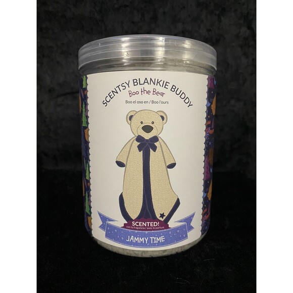 NIP SCENTSY BLANKIE BUDDY BOO THE BEAR JAMMY TIME SCENTED - Picture 1 of 5